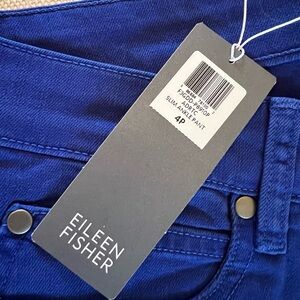Eileen Fisher Women's Vibrant Blue Ankle Jeans